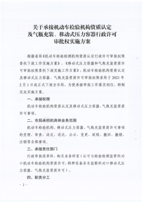 益陽(yáng)市市場(chǎng)監(jiān)督管理局關(guān)于印發(fā)《關(guān)于承接機(jī)動(dòng)車檢驗(yàn)機(jī)構(gòu)資質(zhì)認(rèn)定及氣瓶充裝、移動(dòng)式壓力容器行政許可審批權(quán)的實(shí)施方案》的通知